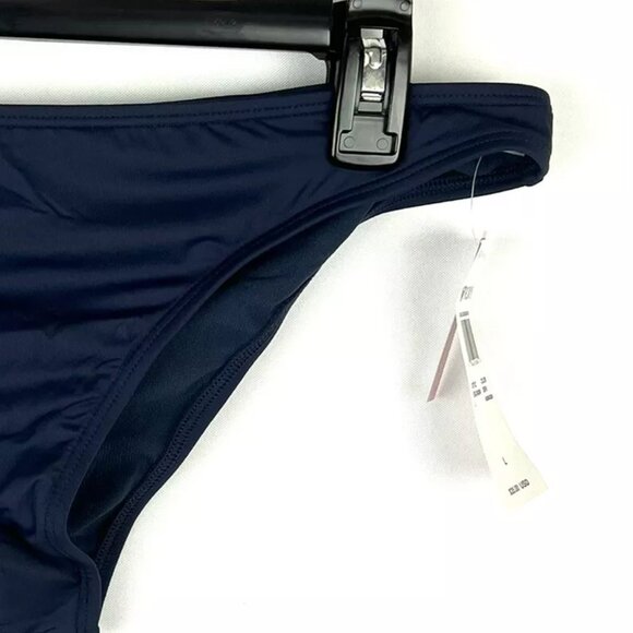 Roxy Women’s Dark Blue Moderate Coverage Bikini Bottom Size L - Picture 3 of 5